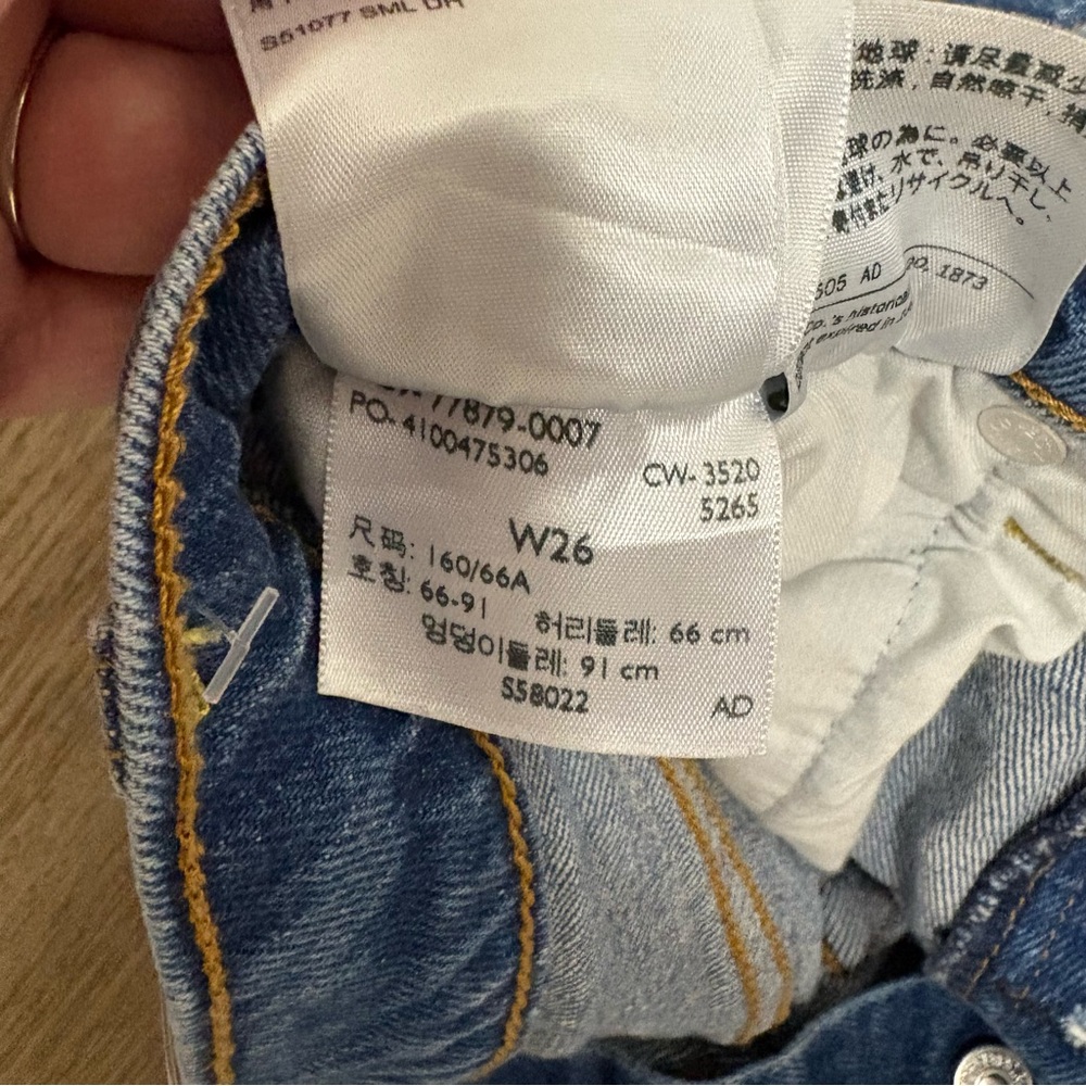 Levis Button Fly Denim Shorts - image 5